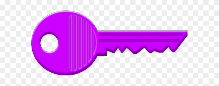 Vector Clip Art - Coloured Key Clip Art #9860