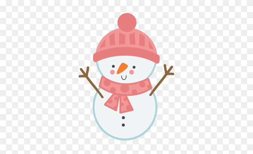 Girl Snowman Svg Scrapbook Cut File Cute Clipart Files - Cartoon #9974