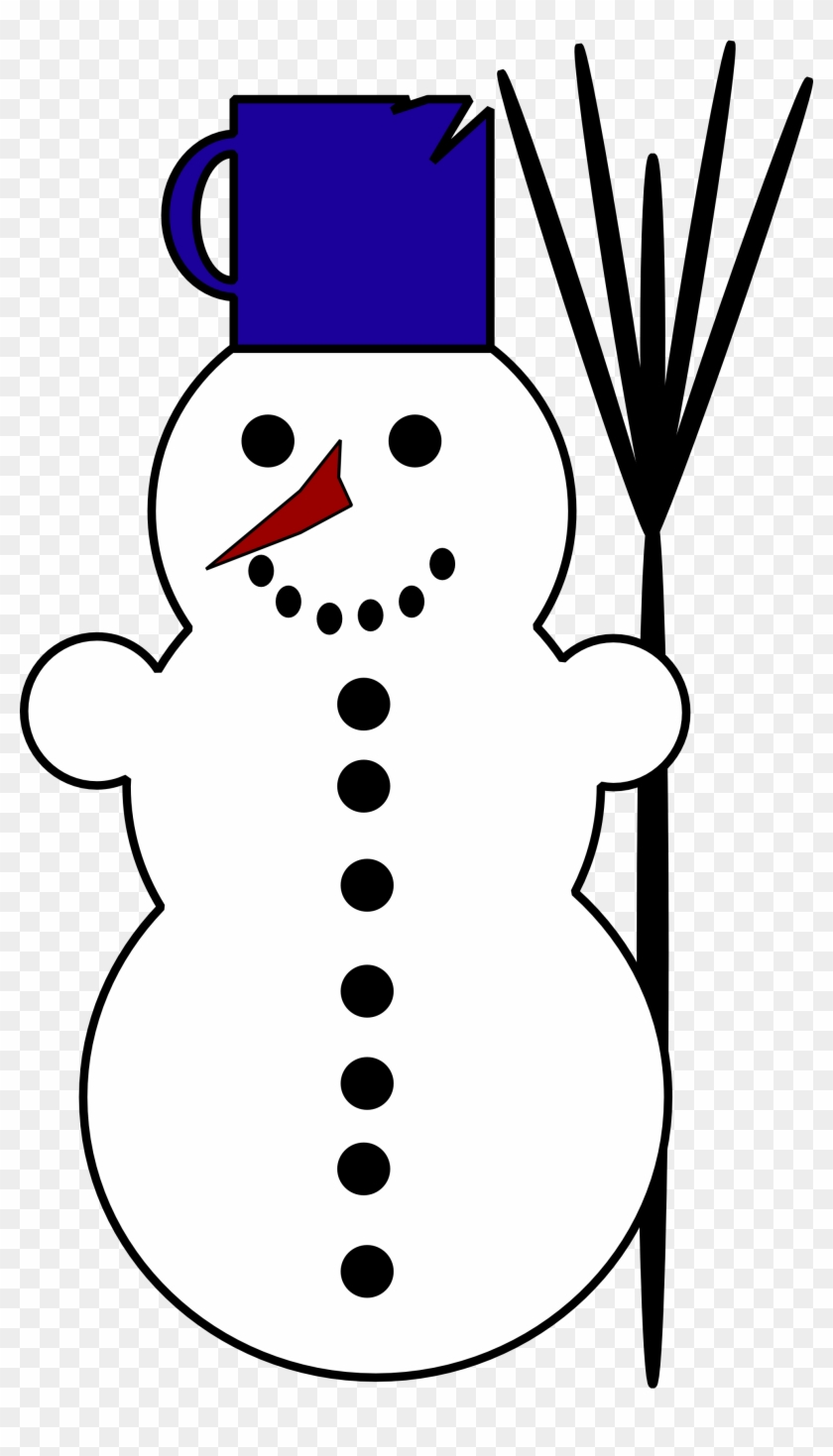 Vintage Snowman Clipart - White Clipart #9996