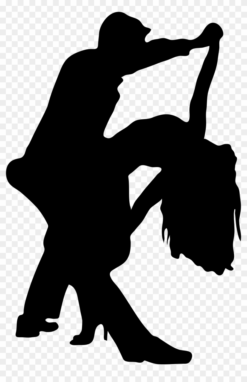 Romantic Dancers Silhouette Png Transparent Clip Art - Dancers Silhouette Png #10069