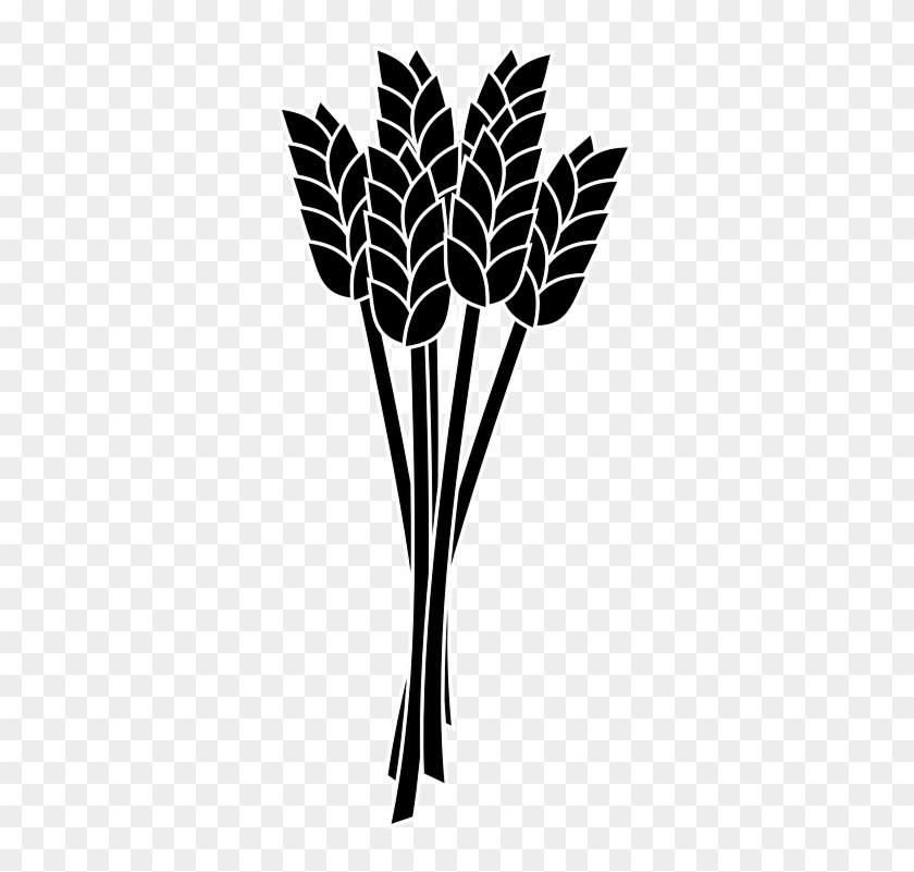 Wheat Clipart Wheat Leave - Wheat Black And White Clip Art #10066