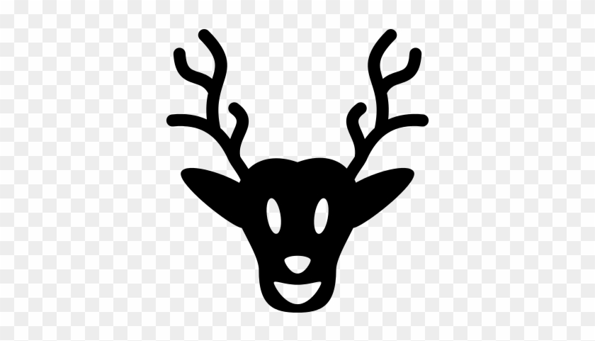 Moose Head Silhouette Â‹† Free Vectors, Logos, Icons - Merry Christmas Typography Png #10074