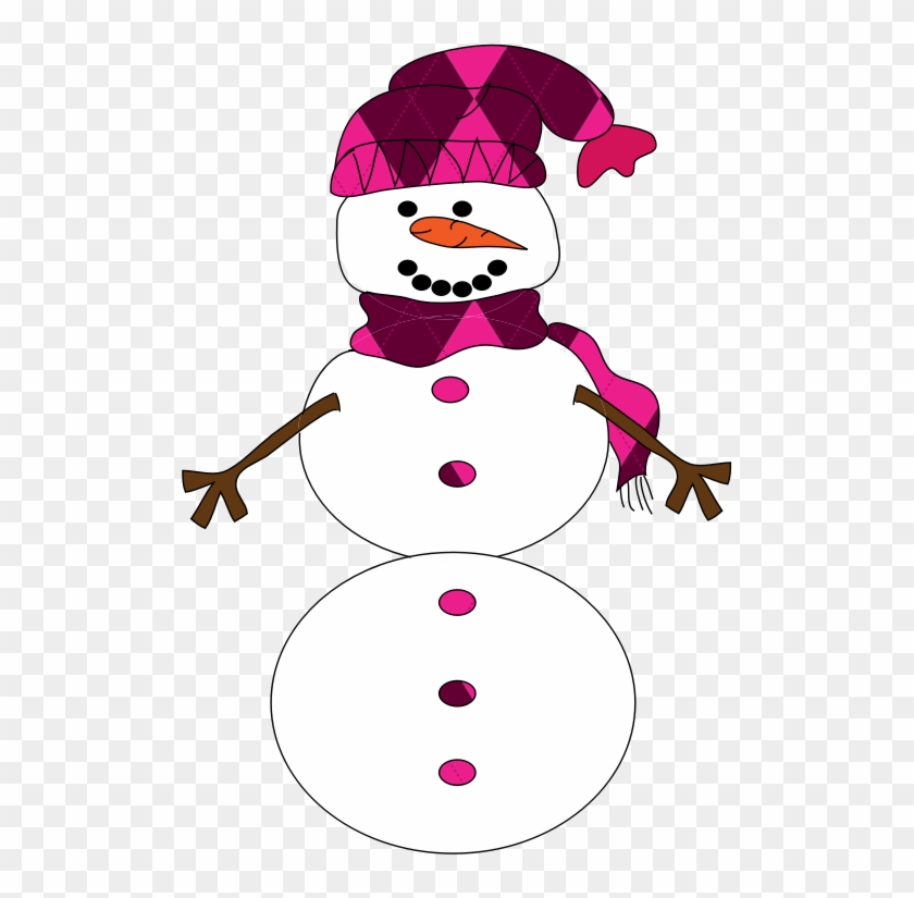 Snowman Free To Use Clip Art - Snowman With Buttons Clipart #10143