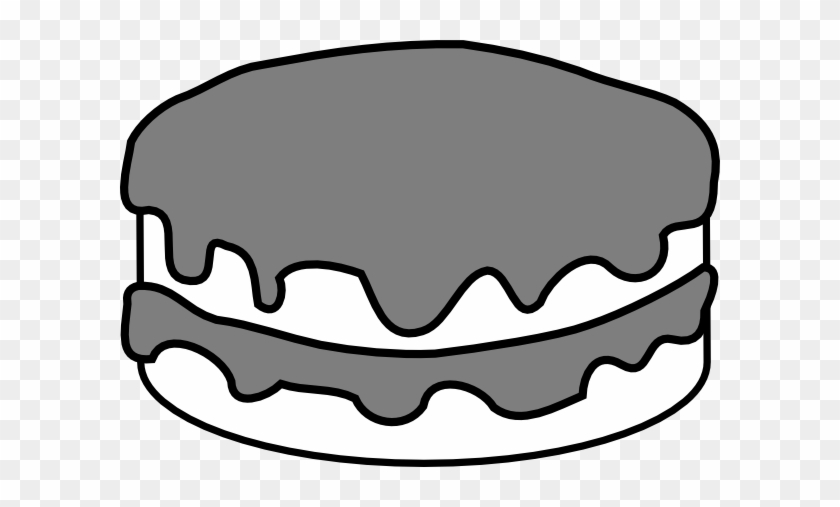 Birthday - Cake - Clipart - Black - And - White - Birthday Cake No Candles #10188