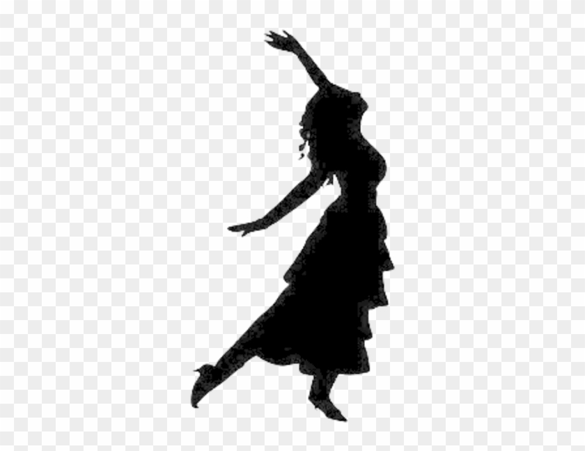 Dancing Clip Art - Woman Dancing Silhouette #10205