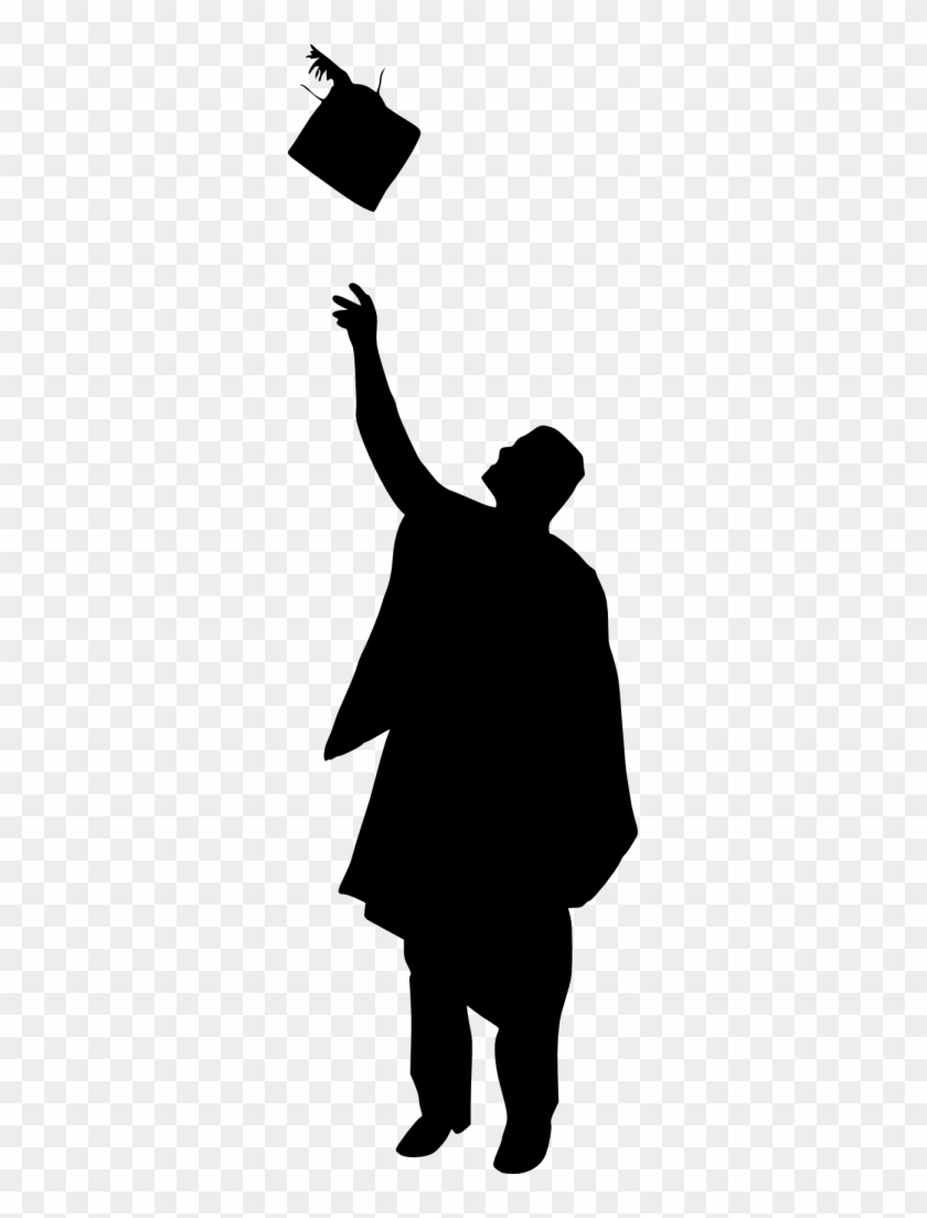 Graduate Silhouette Clip Art - Graduation Silhouette #10214