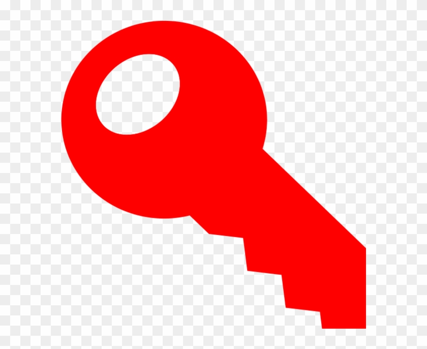 Key Clipart Red - Red Key Clip Art #10264