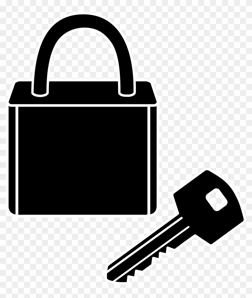 Lock And Key Silhouette - Lock And Key Clip Art #10281