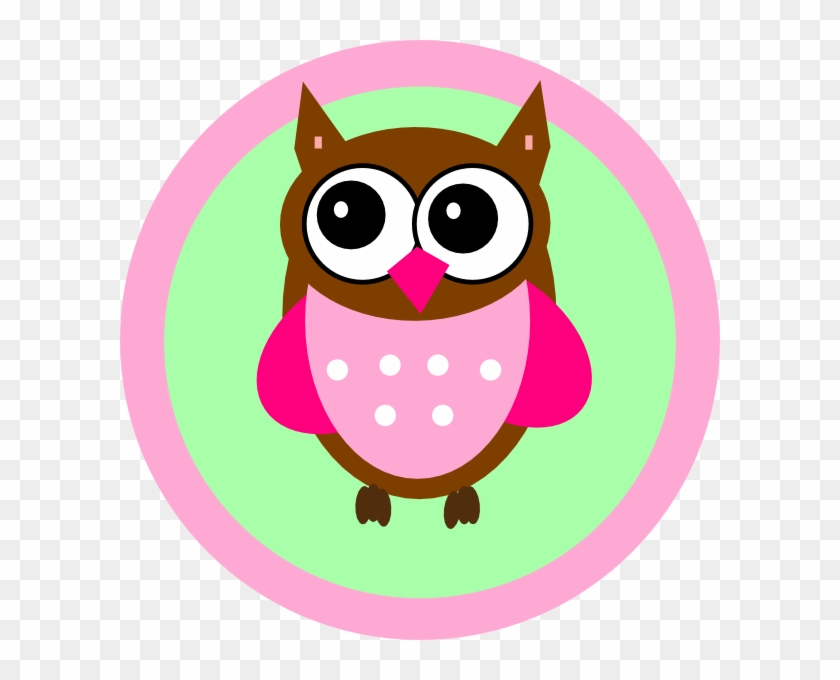 Pink Owl Tag Clip Art - Baby Shower Poems For Girl #10287