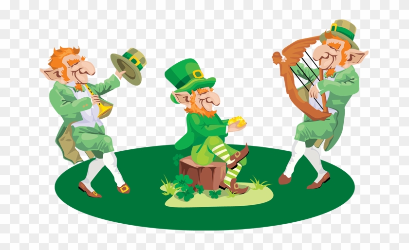 Pictures Of A Leprechaun Clipart Image - Rainbow And Pot Of Gold #10507