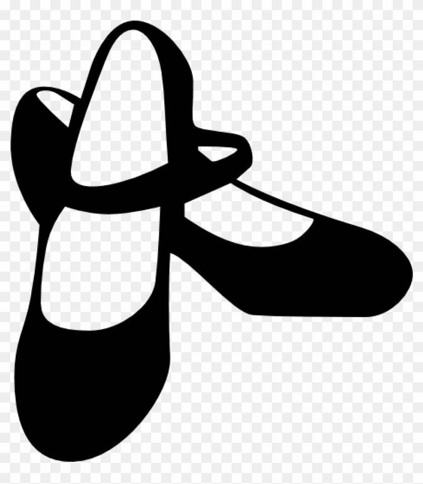 Dance Shoes Clipart Tool Fashion Black Shoe Flamenco - Dance Shoes Clipart #10533