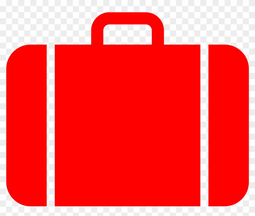 Suitcase Icon Red - Red Luggage Clipart #10562