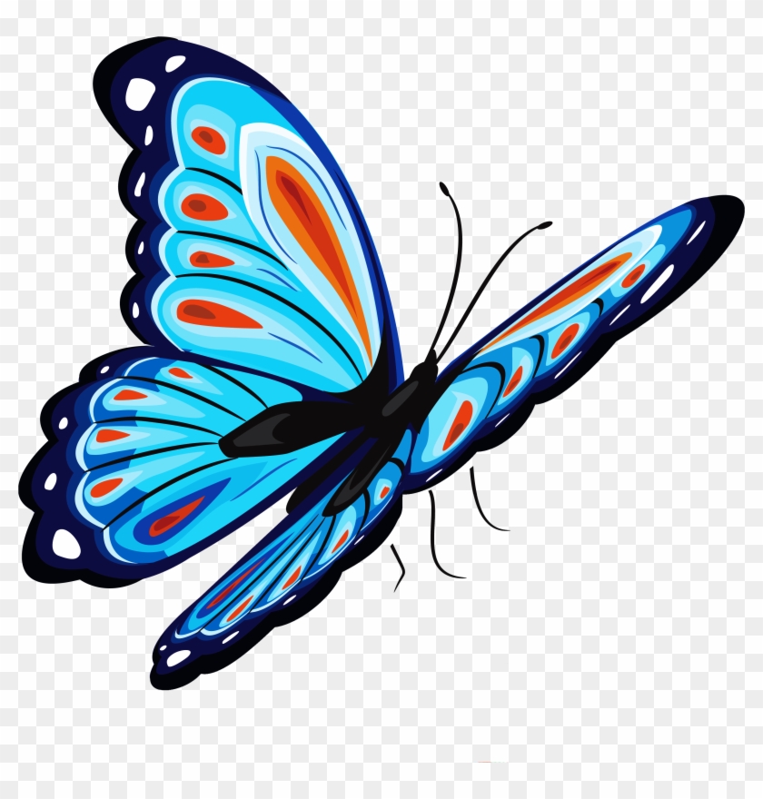 Download Blue Butterfly Png For Designing Projects - Png Butterfly #10674