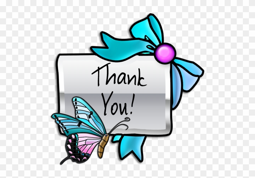 Google Clip Art Thank You Butterfly - Free Clipart Of Thank You #10677