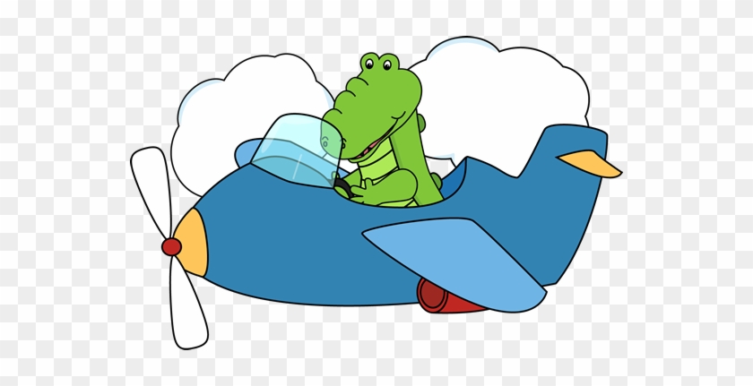 Airplane Clipart Wallpapers Airplane Clipart - Alligator In An Airplane #10758