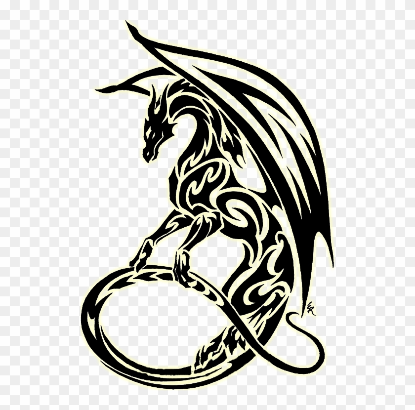 Tribal Dragon Clipart Best - Dragon Tattoos #10777