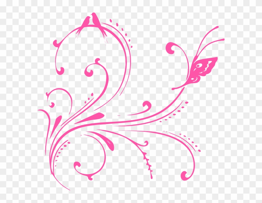 Pink Butterfly Background Png #10797