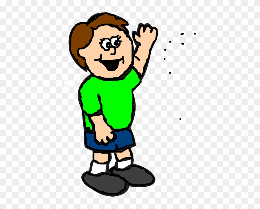 Happy Kid Clip Art - Boy Saying Hi Clipart #10836