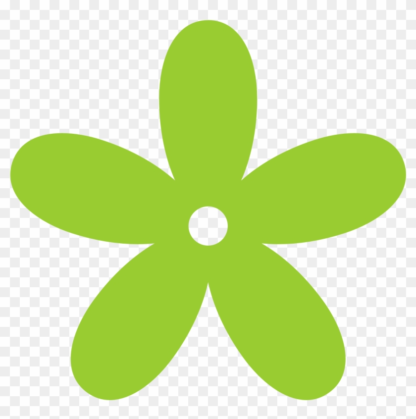 Green Floral Cliparts - Flower Clipart Png #10849