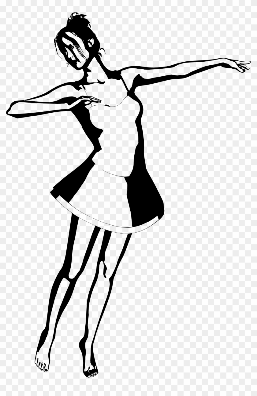 Woman Silhouette Dance Clip Art - Woman Silhouette Dance Clip Art #10896