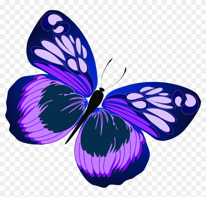 Butterfly Clipart - Purple Butterfly Clip Art #10855