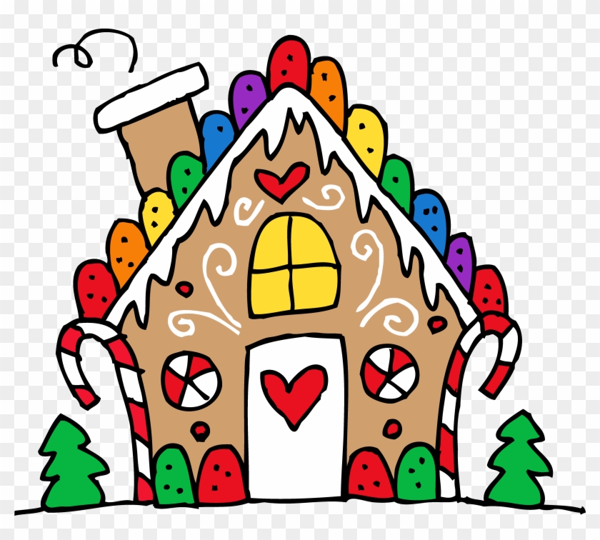 Free Christmas Clipart Gingerbread House - Christmas Food Clip Art #10902