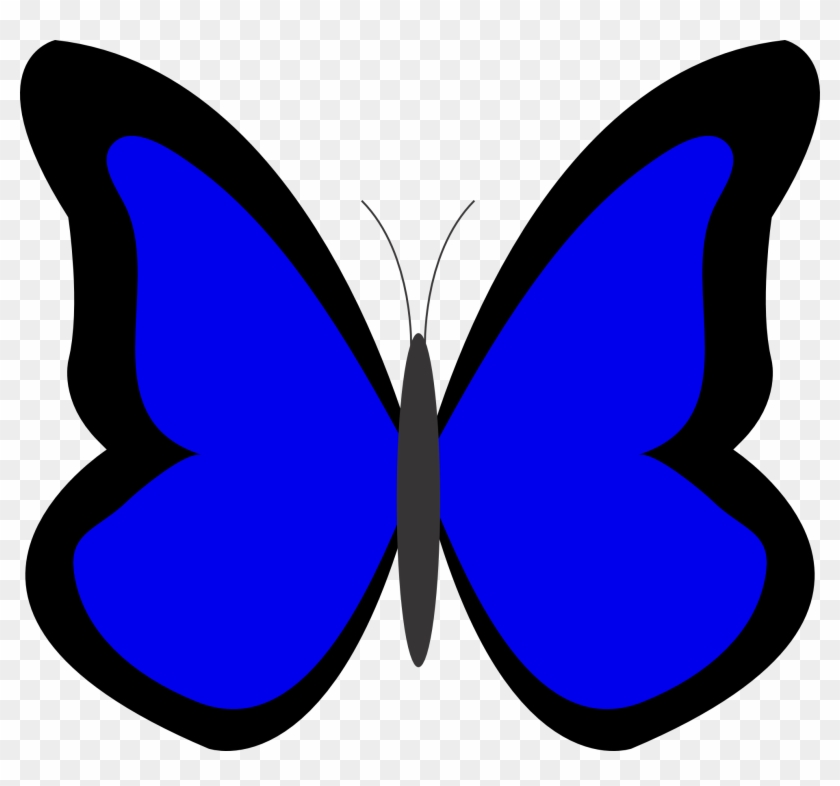 Butterfly Clipart Xigxrr5ia Blue Blue Color Clipart - Blue Butterfly Clip Art #10899