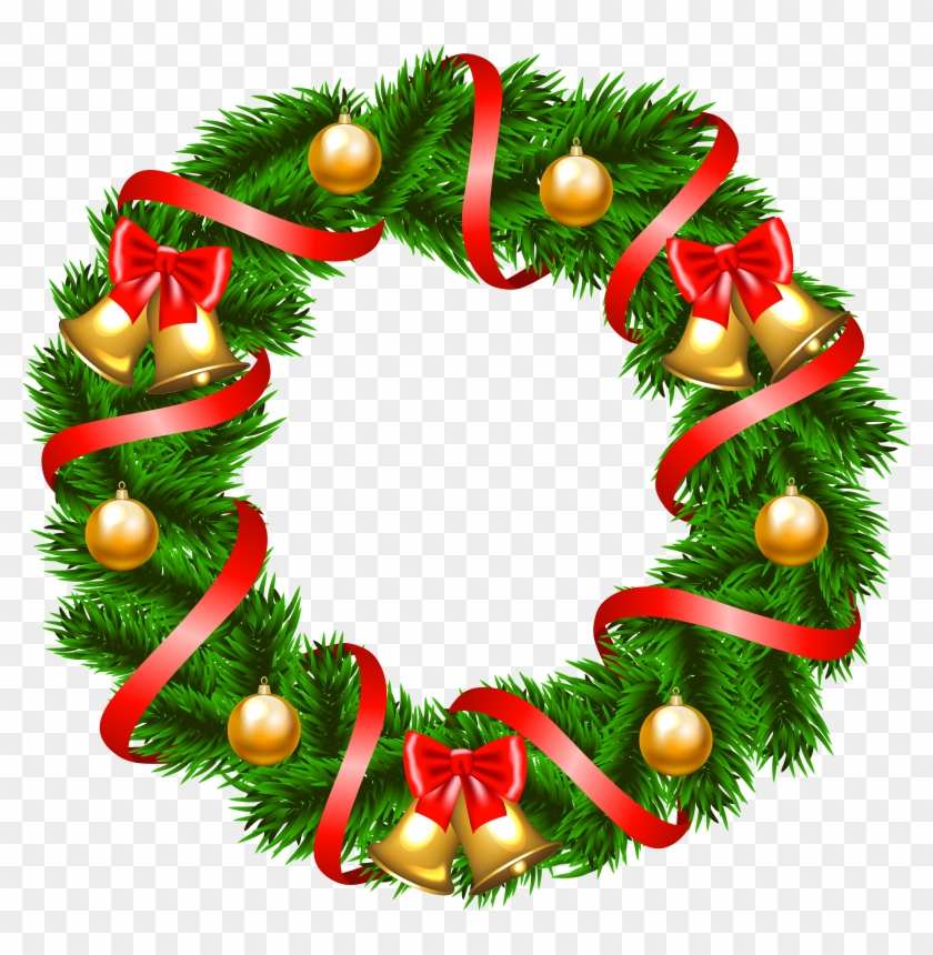 Free Christmas Wreath Clip Art - Christmas Wreath Clip Art #10943