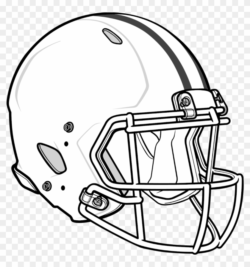 Football Helmet Free Coloring Pages Of Blank Football - Cool Football Helmet Drawings #10933