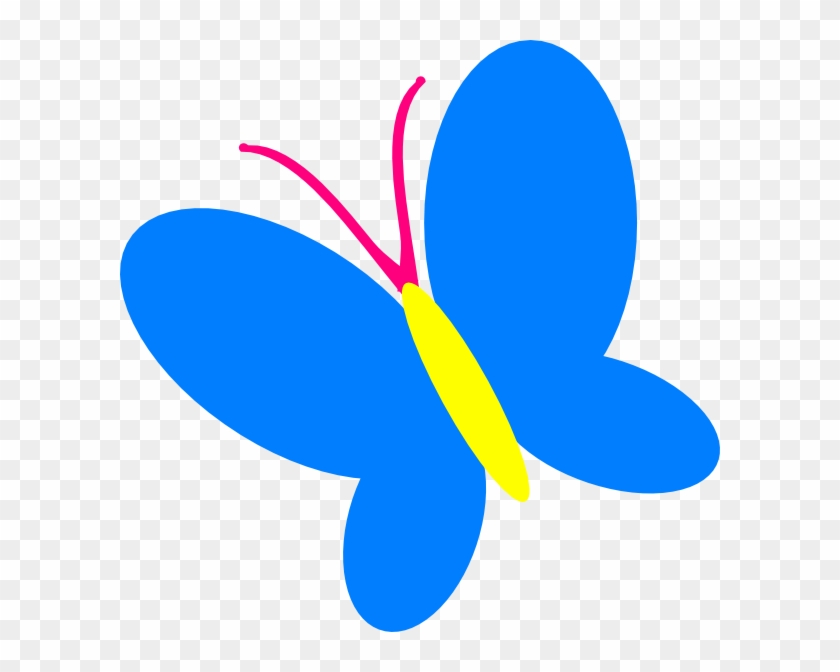 Blue Butterfly Clip Art At Vector Clip Art - Butterfly Clip Art Blue #10938