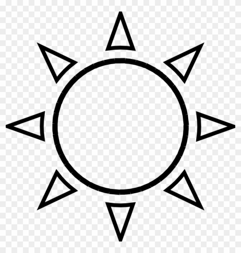 Sun Clip Art Black And White Sun Clipart Black And - Black And White Sunshine #11165