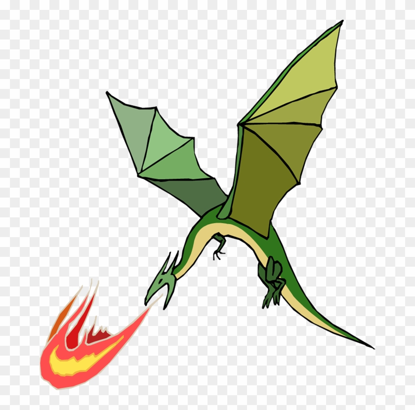 Do Dragons Exhale Fire - Fire Breathing Flying Dragon #11196