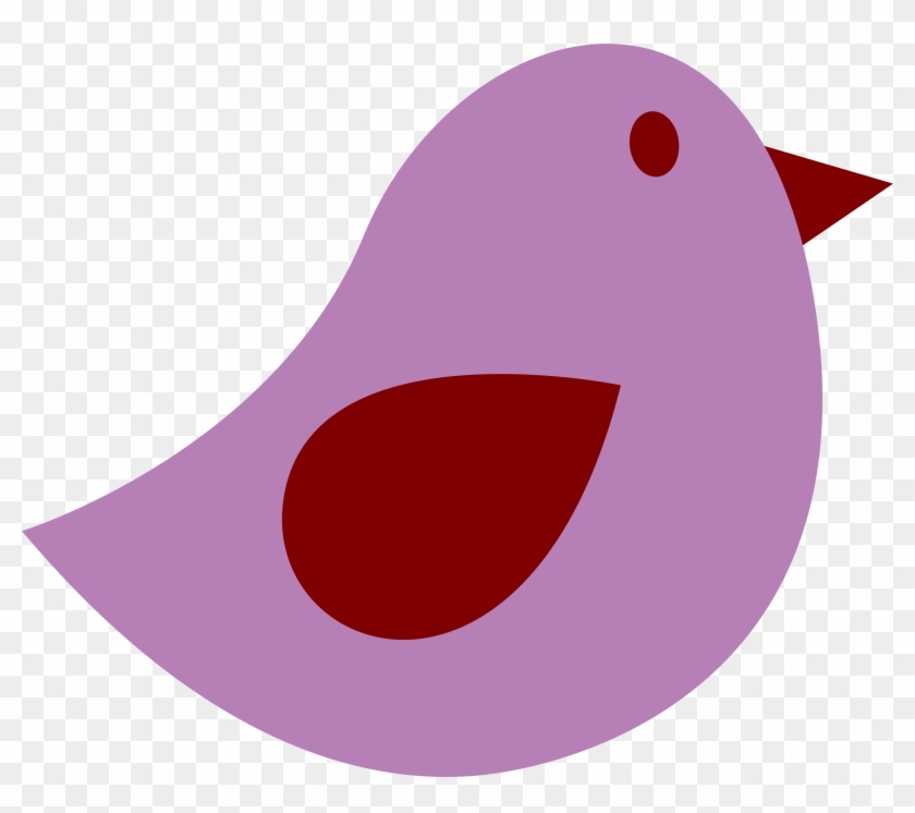 Purple Bird Clip Art At Clker Com Vector Online Clipart - Purple Bird Clipart #11193