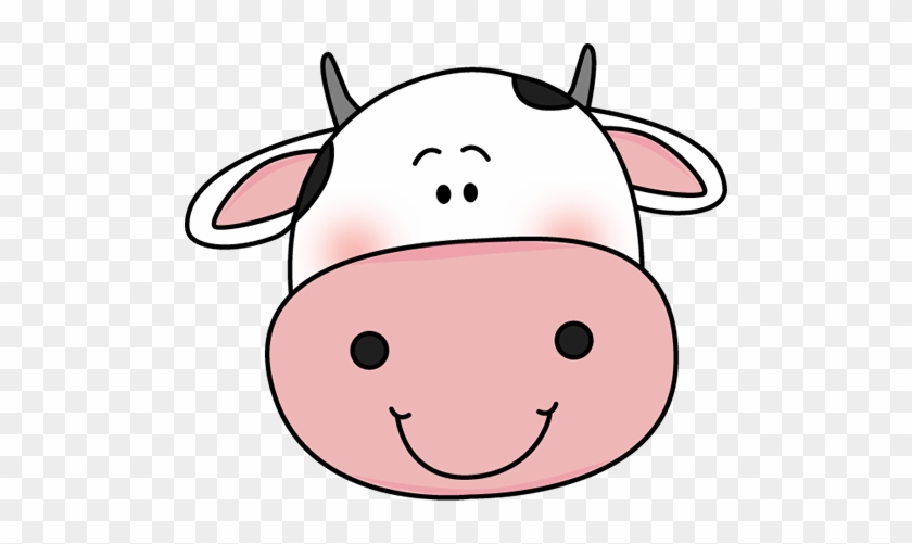 Cow Head With Black Spots - Cow Head Clip Art #11210