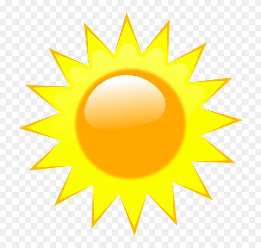 Sun, Rays, Light, Summer, Sunlight - Weather Forecast Symbols Sunny #11228