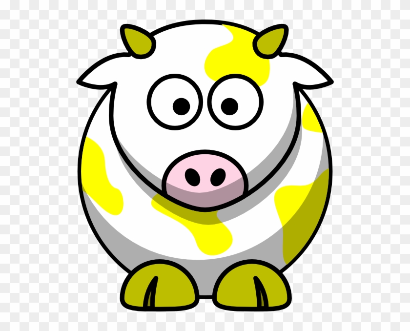 Yellow Cow Clip Art - Draw Cartoon Cow #11263