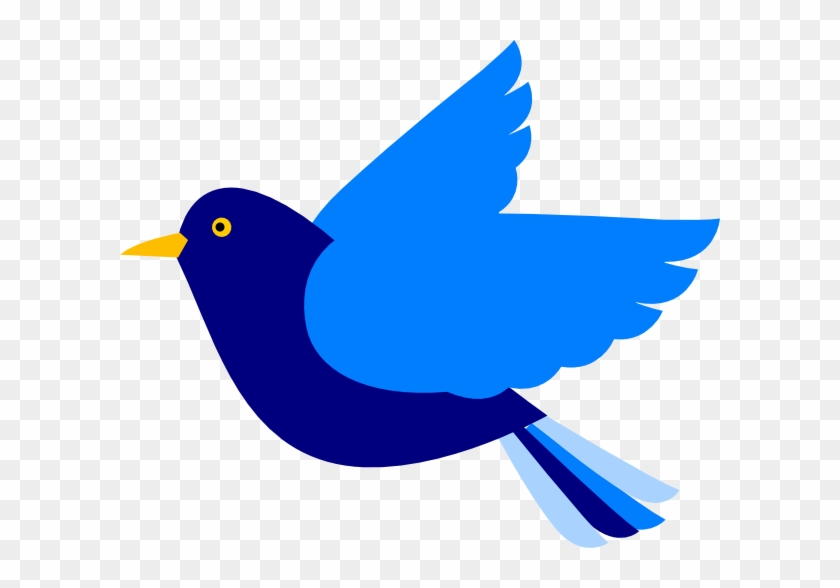 Blue Bird Left Clip Art At Clker Com Vector Online - Clip Art Blue Bird #11264