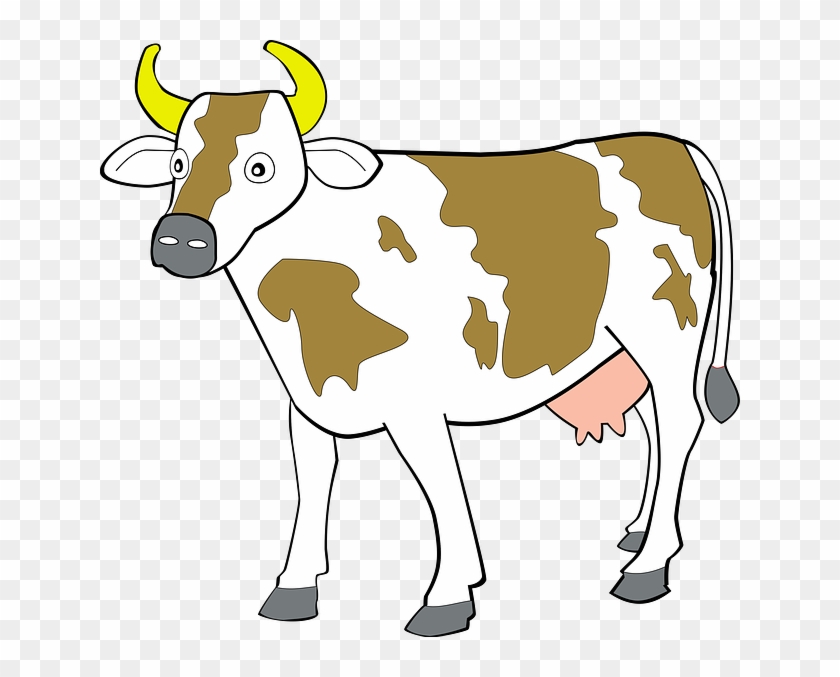 Cow 7 Clip Art At Clker - Animals Clipart #11270