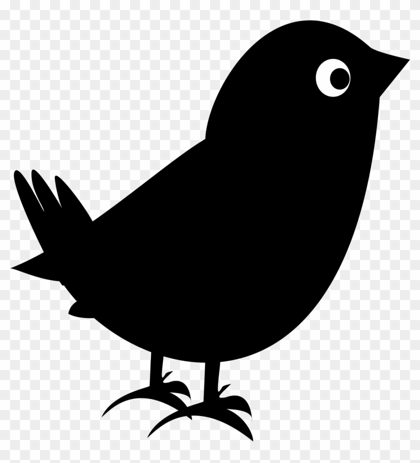 Clip Art Of A Black Bird Blackbird Clipart Perched - Clipart Black Bird #11275