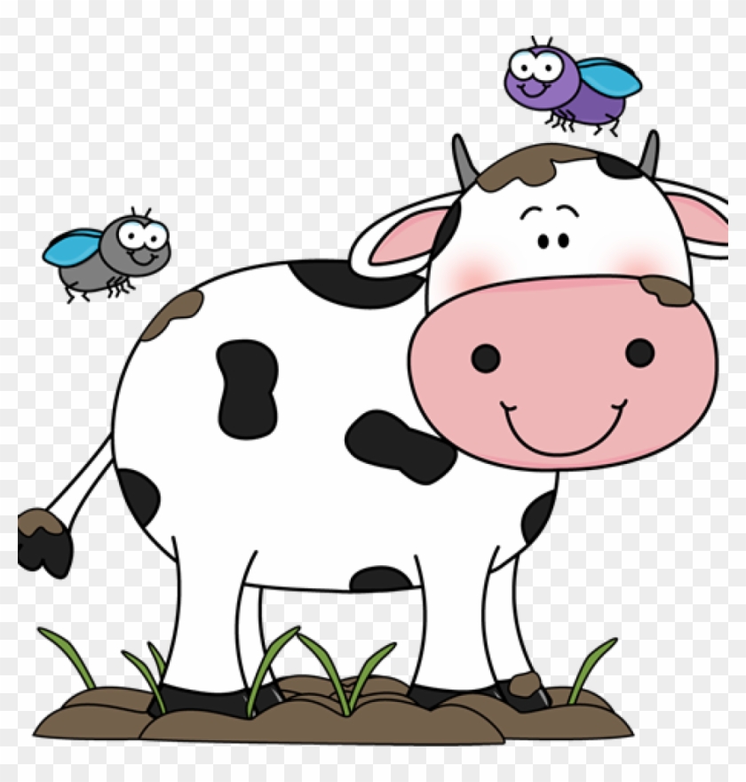 Cute Cow Clipart Cute Cow Clip Art Cow In The Mud With - Cow Cartoon #11293