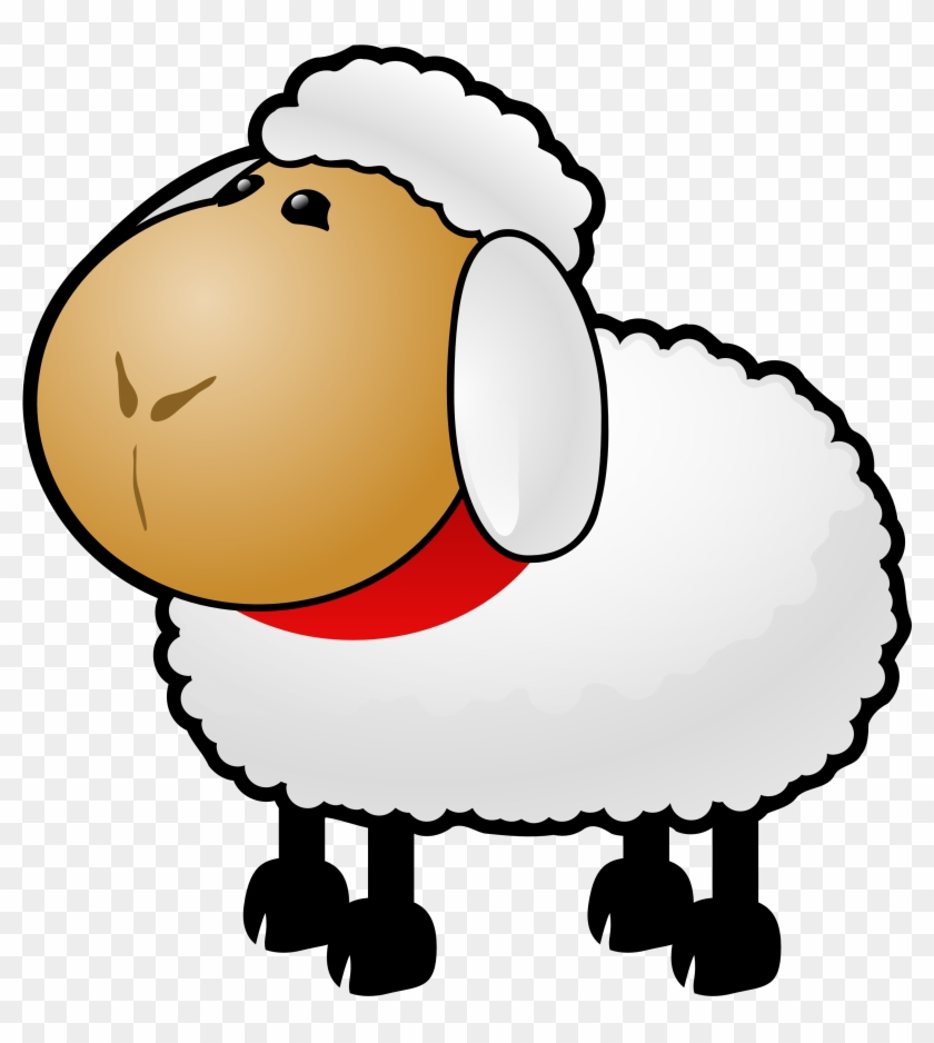 Sheep Black And White Sheep Lamb Clipart Black And - Sheep Clip Art #11333