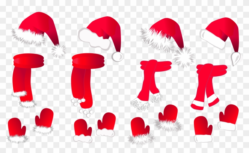 Christmas Clipart Borders Christmas Clipart Free Christmas - Christmas Gloves Png #11337