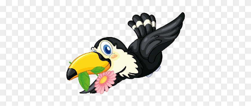 Cartoon Bird Clip Art - Cartoon Bird Tropical #11354