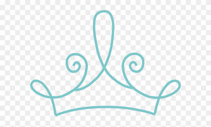 Princess Crown Blue Long Clip Art - Transparent Background Crown Clipart Gold #11386