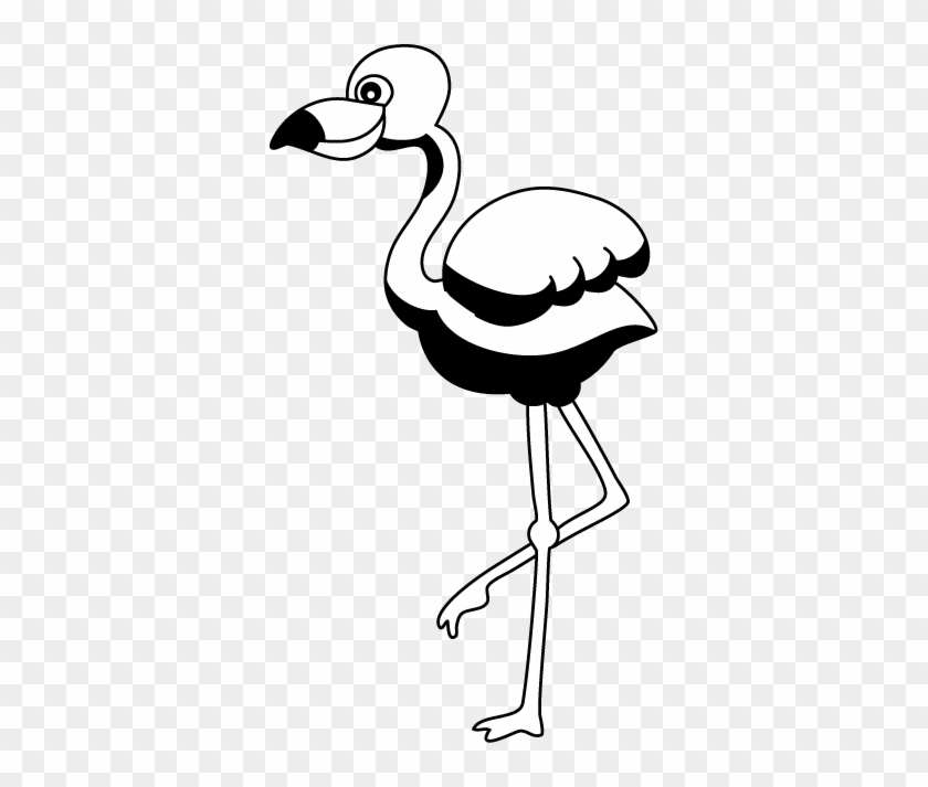 Flamingo Clip Art Free - Cute Flamingo Clip Art Black And White #11399