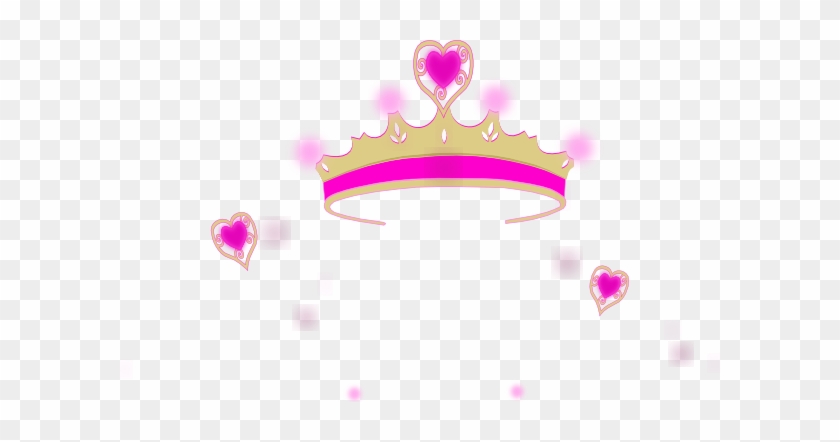 Princess Crown Pink Heart Clipart - Princess Crown Clip Art #11451