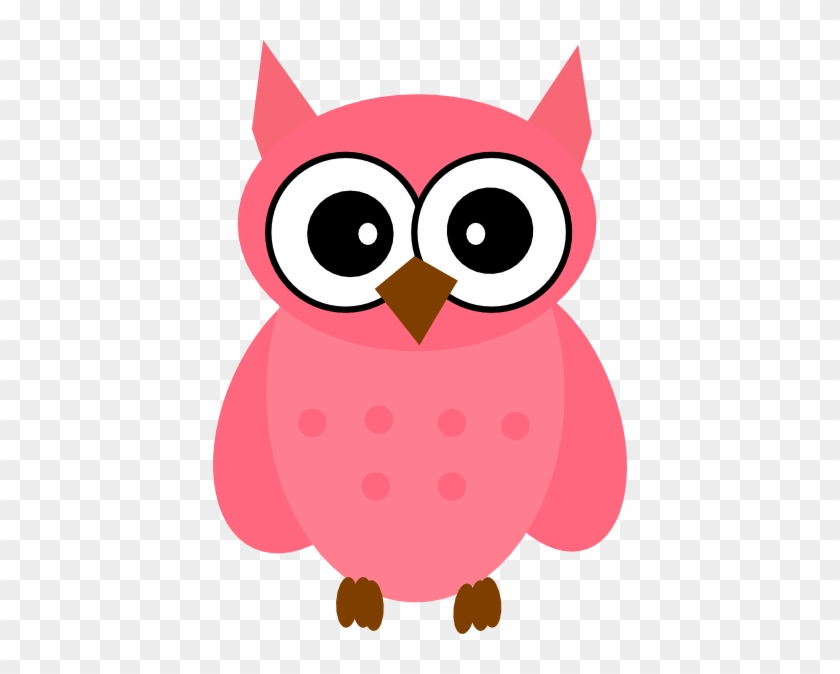 Owl Pink Clip Art - Cartoon Owls #11457