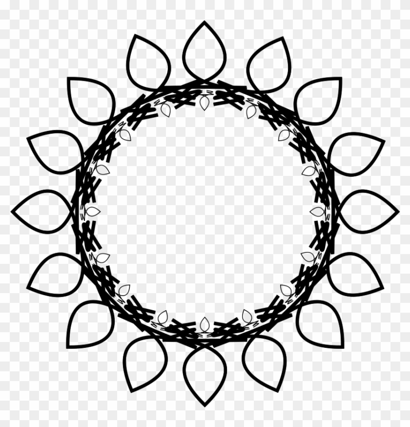 Sun Clipart Outline Png - Black And White Flower Clipart Free Sunflower #11461