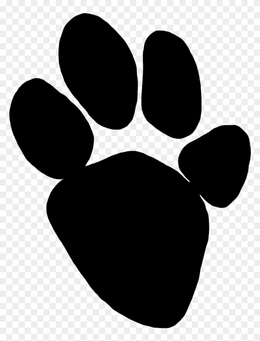 Hyena Paw Print Clipart - Hyena Paw Transparent #11504