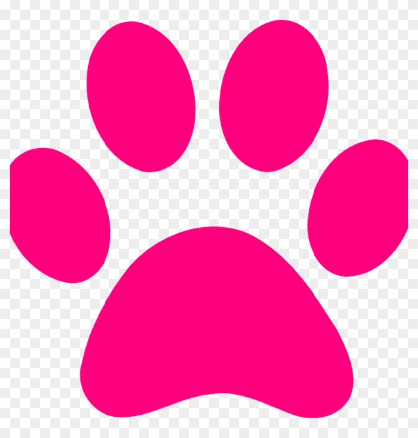 Dog Paw Clip Art Pink Print Dog Paw Print Transparent - Puppy Paw Clip Art #11566